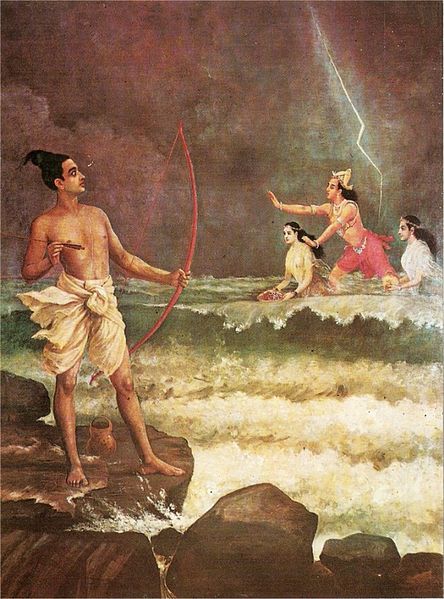 Sri Rama Vanquishing the Sea